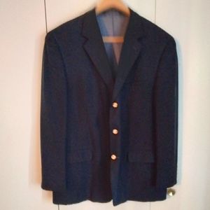 Coconut Grove men's blue silk sport coat size 44R